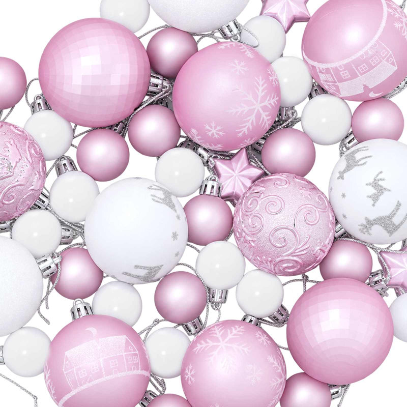 6, Pink, White