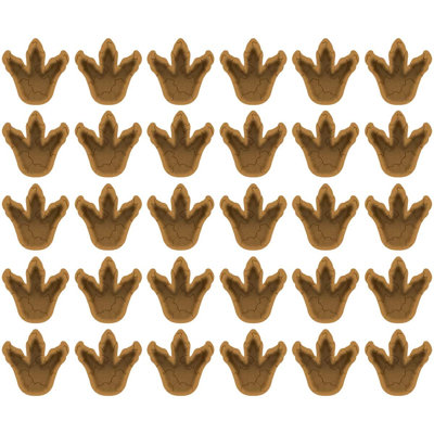 Décalcomanie murale empreintes de dinosaure Charge