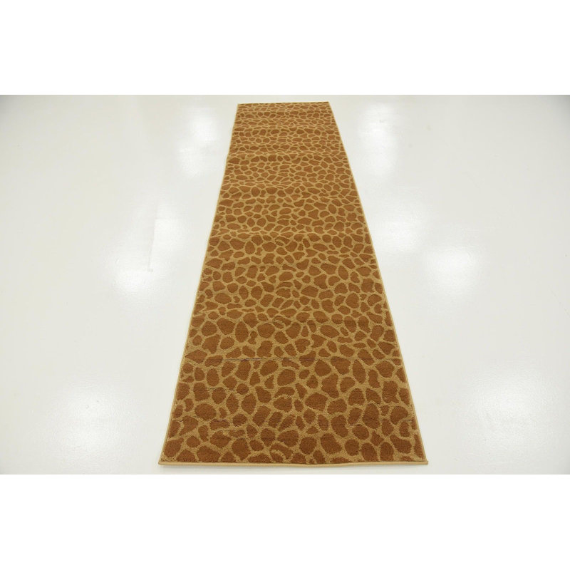 Tapis jaune / brun touffeté à la main Testerman, null
