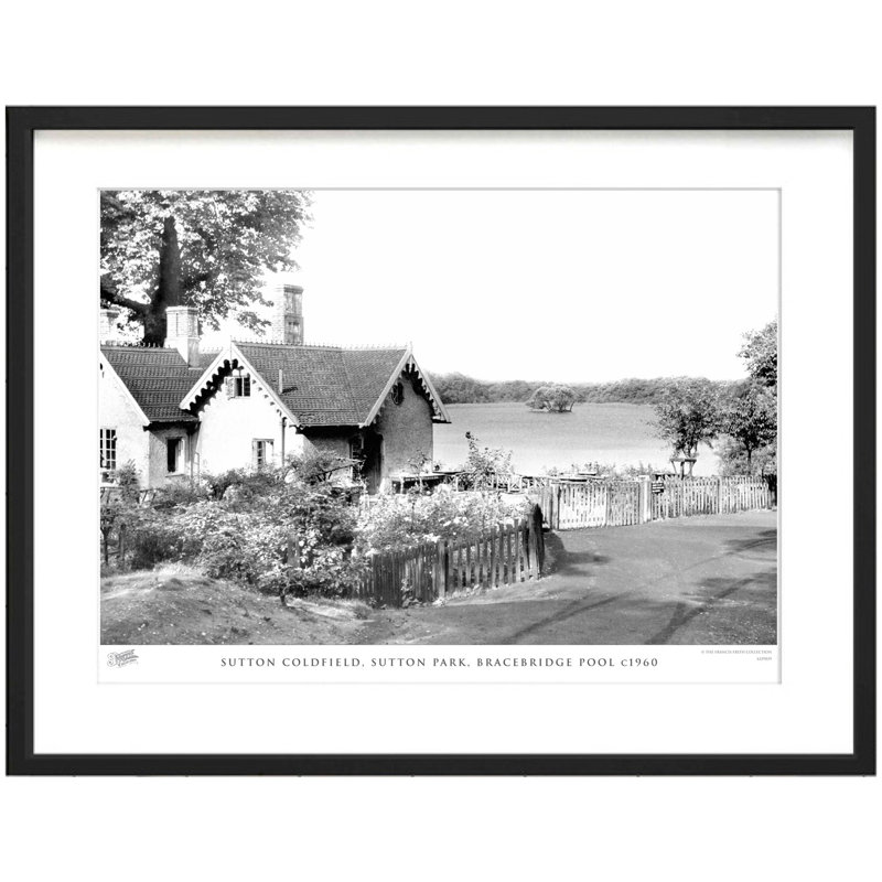 Sutton Coldfield, Sutton Park, Bracebridge Pool C1960 - Single Picture Frame Print, 60cm H x 80cm W x 2.3cm D