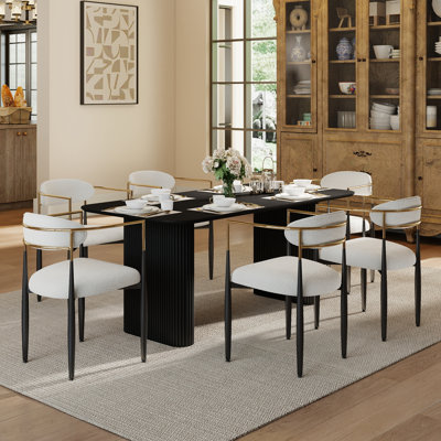 Rectangular Dining Table for 4-6 People