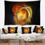 Explosion de supernova dans une tapisserie noire Abstract-28505127