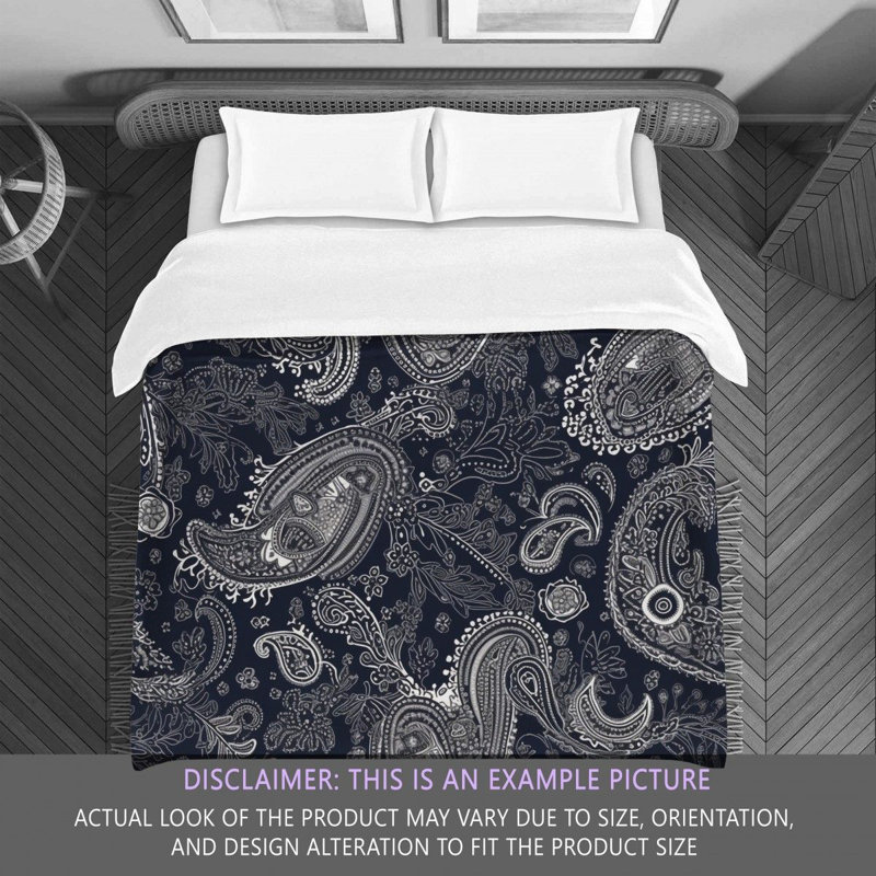 Paisley Bedding, Twin Extra Long Comforter
