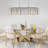 Modern Oval Crystal Ceiling Chandelier Luxury Home Decor Light Fixture (No Bulbs)