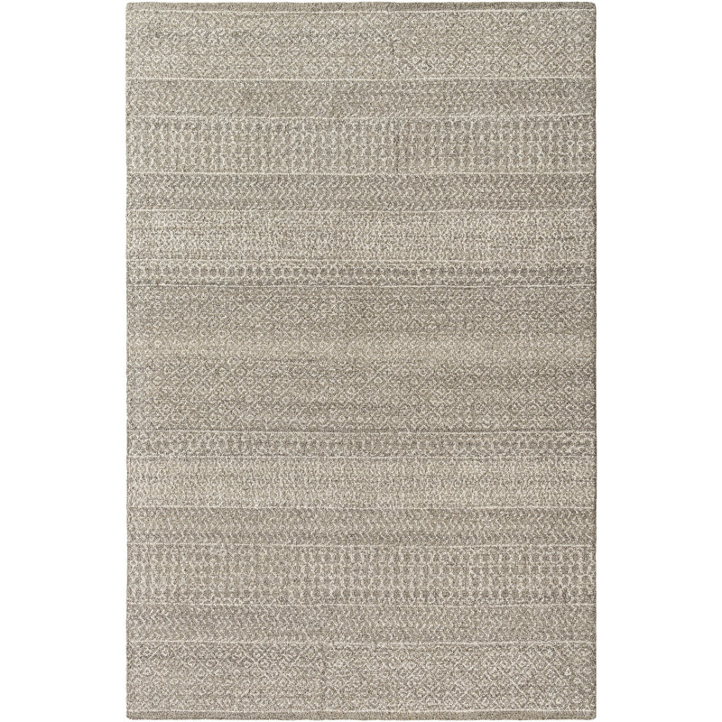 Elmina Rectangle Wool Area Rug, Rectangle 2' x 3'