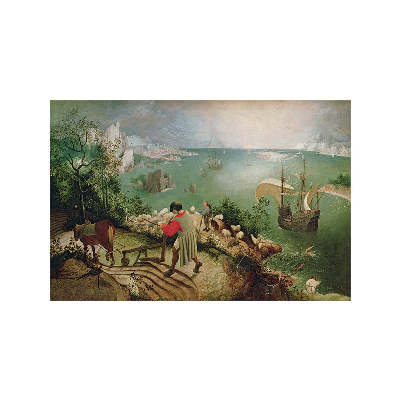 Landscape With The Fall Of Icarus, C.1555 by Pieter Bruegel - Painting on Canvas, 101.6 cm H x 66.04 cm W x 1.91 cm D