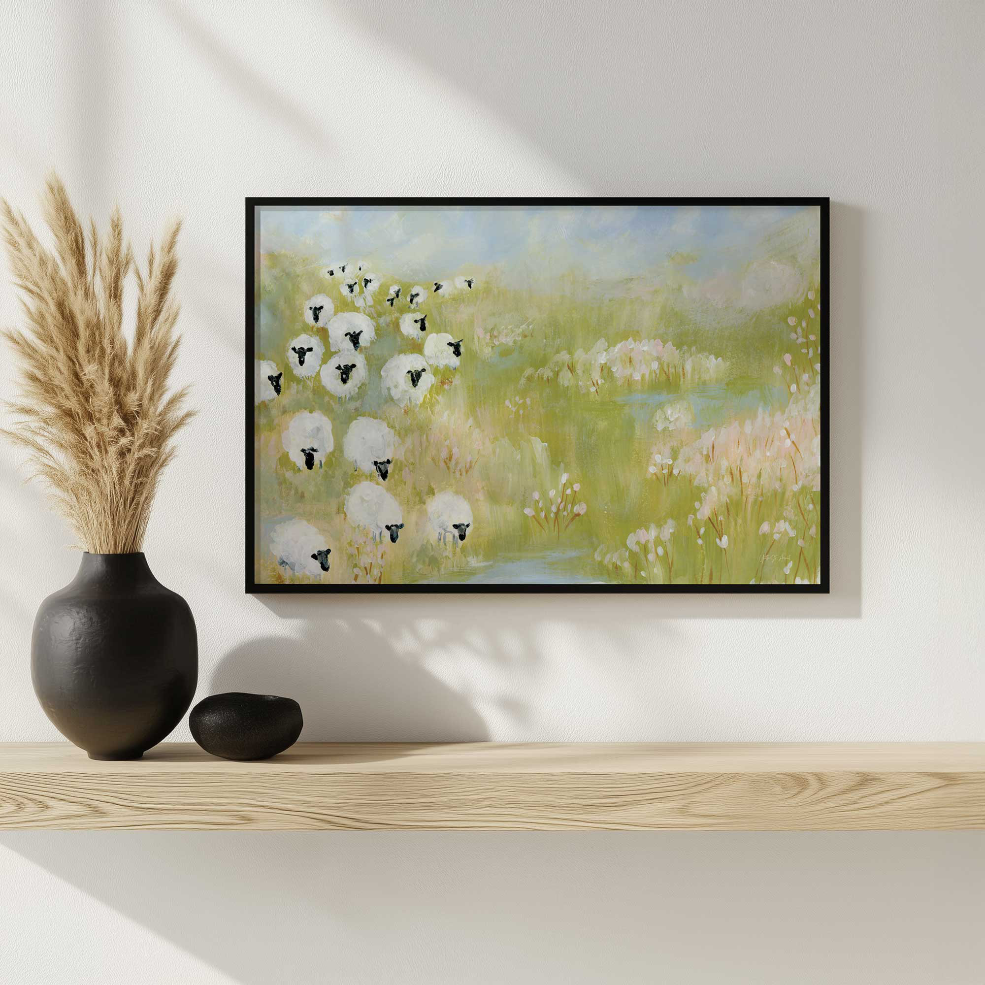 August Grove® Wildflower Woods Sheep In Pasture By Yvette St. Amant Art ...