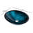 Eden Bath Turquoise Tempered Glass Oval Vessel Bathroom Sink