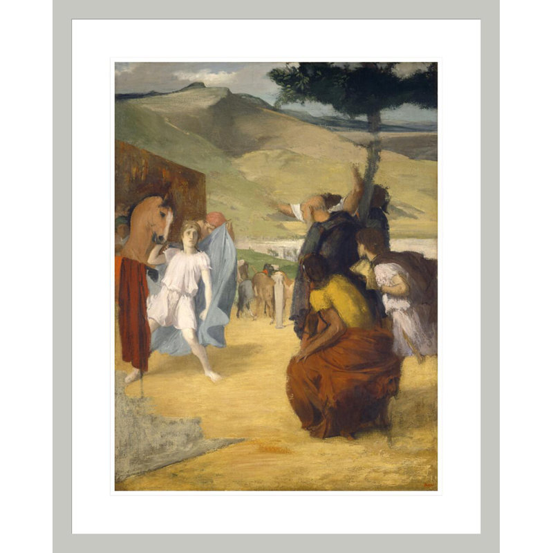 «Alexander and Bucephalus» par Edgar Degas, impression giclée encadrée, H 29,08 po x l 23,5 po