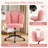 Modern Teddy Velvet Upholstered Swivel Task Chair-1368650429