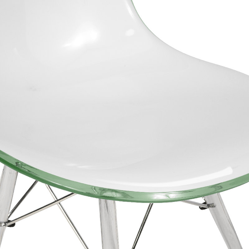 Chaise d'appoint en acrylique Culley, Clair, 1
