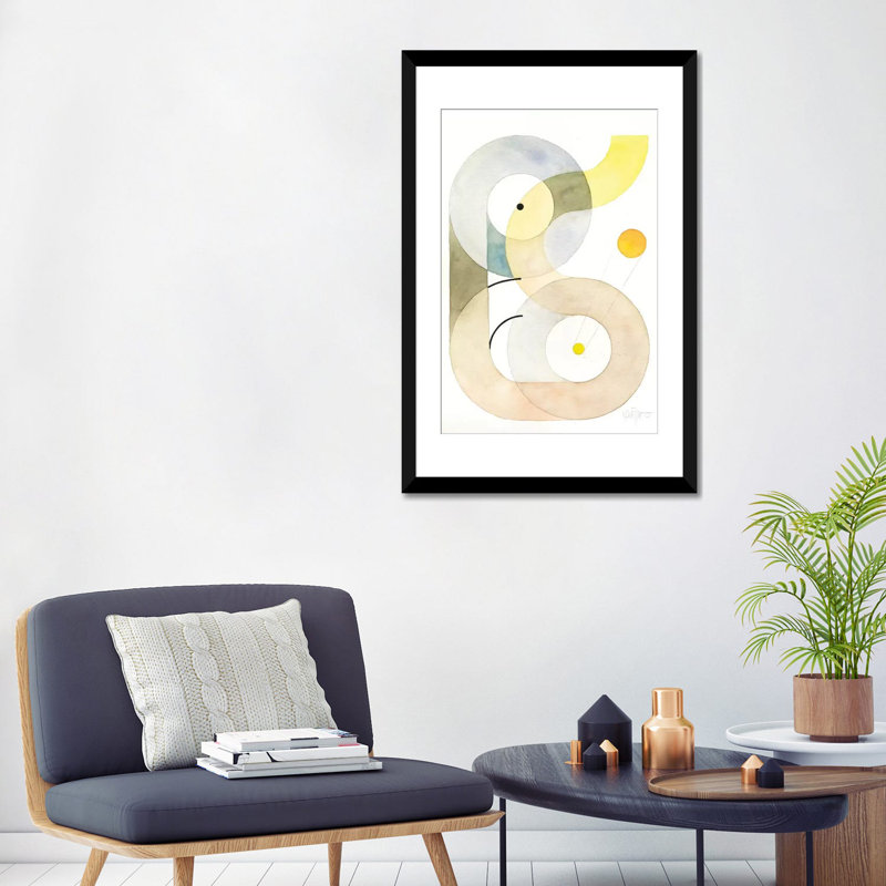 « openspaces xxxiv », impression sur toile, H 24 po x l 16 po x P 1 po, Papier d'art encadré noir, Blanc