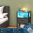 Modern LED Nightstand With Charging Station & Adjustable Fabric Drawer-1795125391
