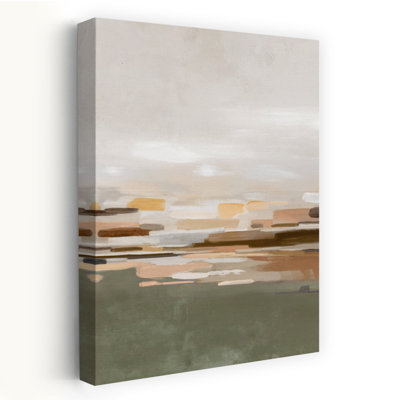 Unusual With Green Abstract Minimalist Landscape Nature Art