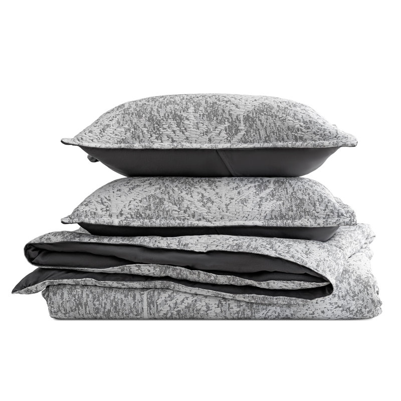 Ensemble d'édredon pour grand lit 3 pièces Sleep Zone, Édredon pour grand lit + 2 taies décoratives, Blue