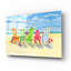 «Brighton Beach Chairs» par Paul Brent, art en verre acrylique Wal-649239379