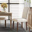 Chaises de salle à manger rembourrées en lin Kalek-1626263453