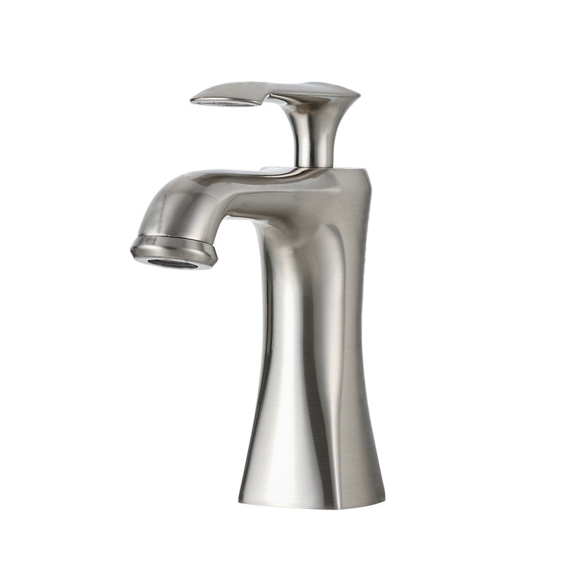 Yearby Single-Hole Single-handle Bathroom Faucet, Brushed Nickel