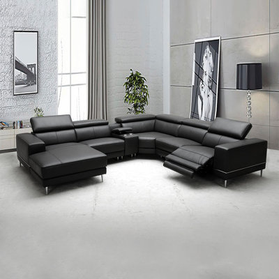Upholstered Power Reclining U-Shaped Sectional