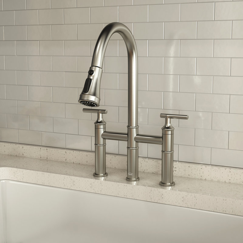 Clihome Kitchen Faucet, Brushed Nickel