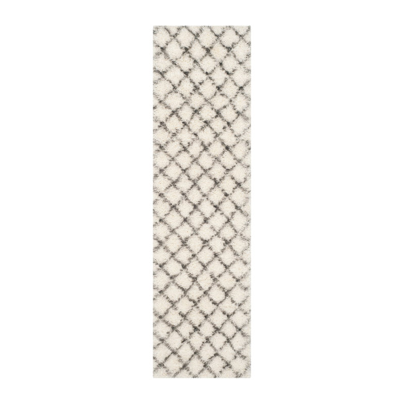 Sg-Msg-Moroccan Shag Performance Geometric Rug, Runner 2'3" x 8'