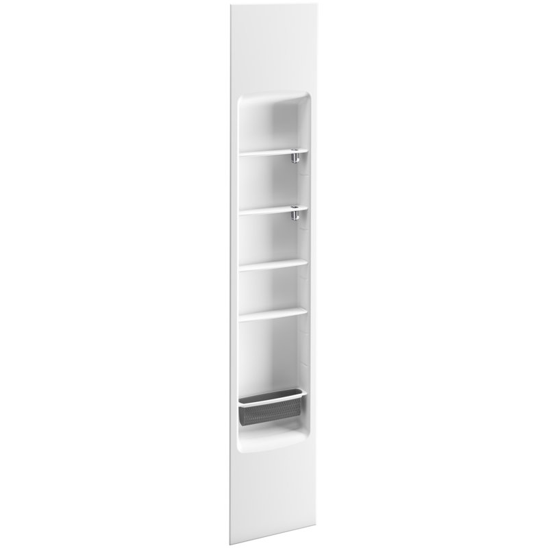 Choreograph 16,81 "x 95,31" Bathroom Shelf, blanc