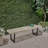 Patio Dining Bench With Iron Legs-1675978023