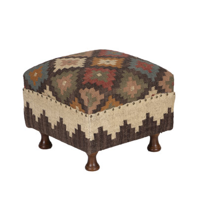 Tabouret d'appoint en bois massif Kostadinka
