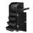 Salon Trolley Cart with 4 Storage Trays And Pull out storage Drawer-Black