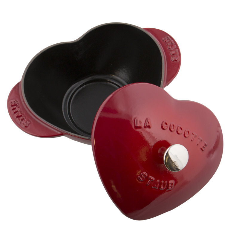 Staub Cast Iron 1.85-qt Heart Cocotte