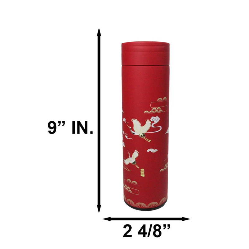 Ebros Gift Vacuum Insulated Stainless Steel Water Bottle with Tea Infuser