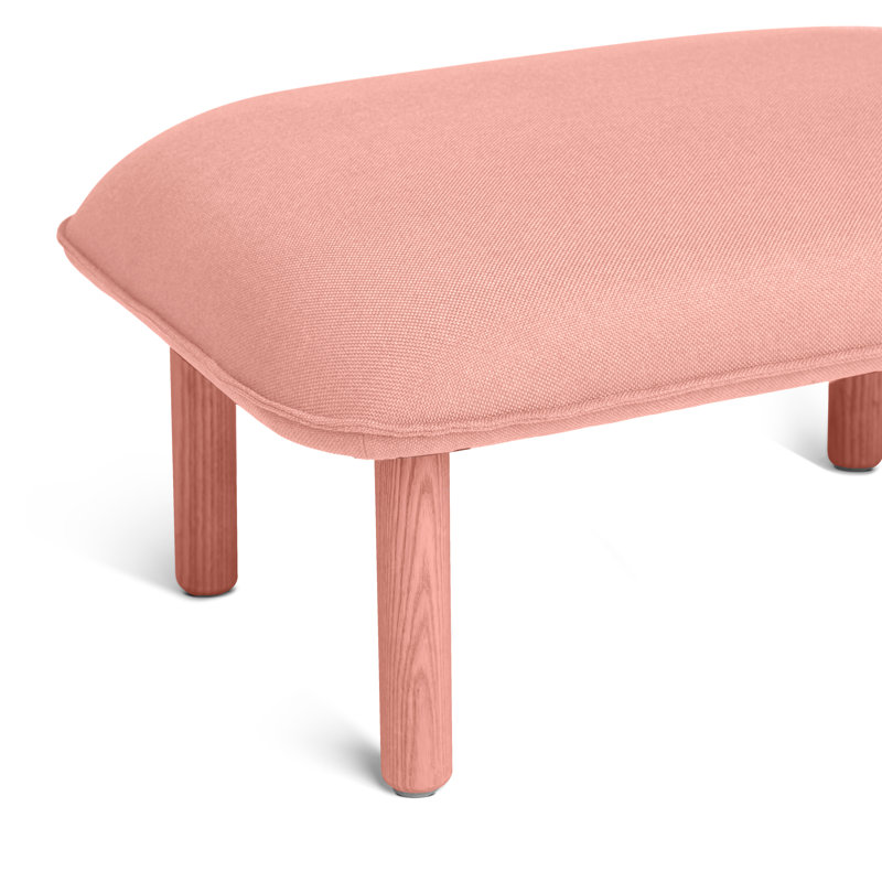 Repose-pieds Brick Qt, 100 % polyester ROSÉ, Rosé