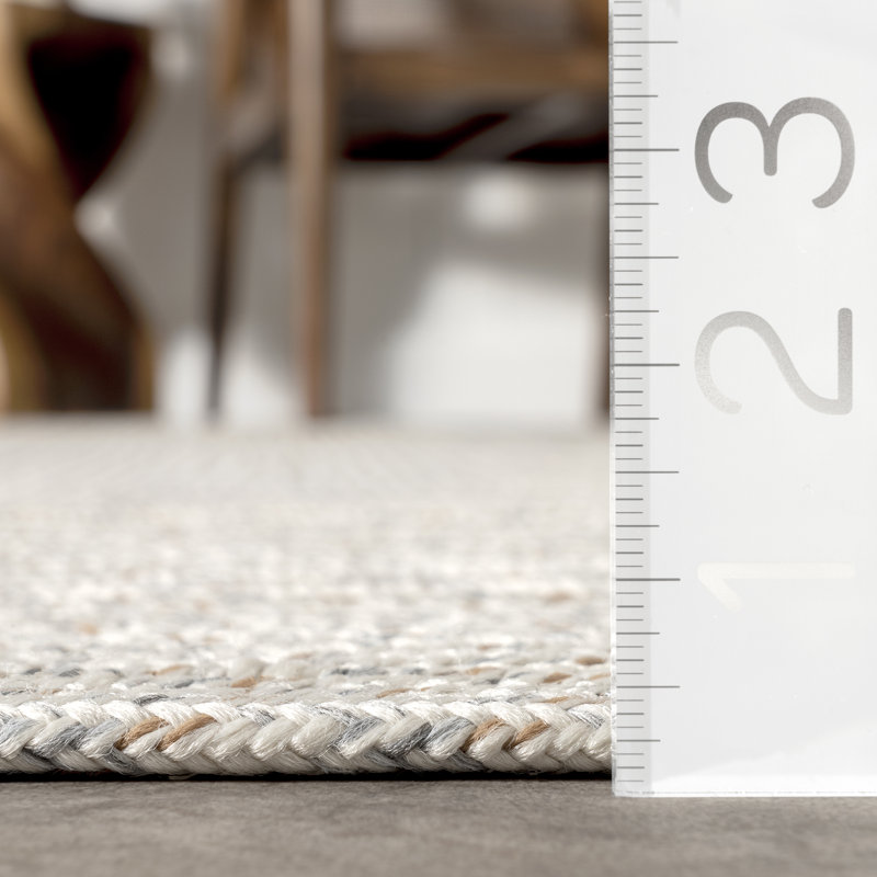 Tapis intérieur / extérieur Catharine Ivory, Rectangle 5 pi x 8 pi