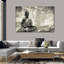 Bouddha bouddhiste BW, impression sur toile-92517458