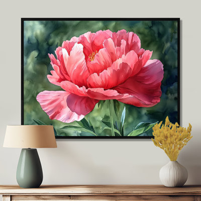 Pivoine d'été en pleine floraison I - pivoine, art mural