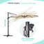 Parasol en porte-à-faux 11 'Bevins-785310532