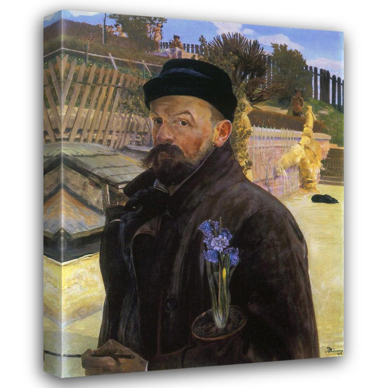 Self-portrait with hyacinth, 37'' H x 28'' W