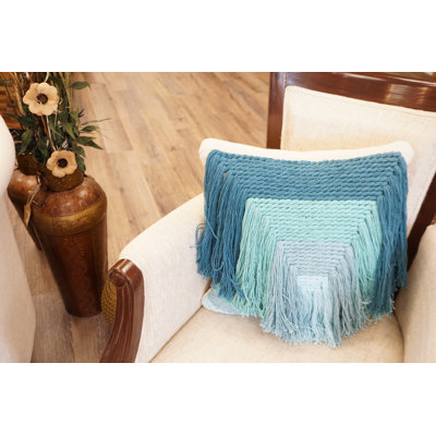 Cotton Blend Throw Pillow