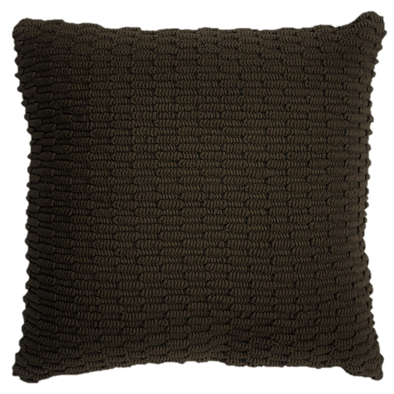 Housse de coussin en coton , Brun