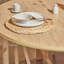 Round Solid Wood Base Dining Table