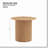 17.71 Inch Round Fluted Side Table Circle Small Accent Table   Mid Century  Circle Bedside Table