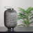 Beach Day Contemporary Chic Extra Large Wire Woven Hurricane Pillar Candle Holder-16311626