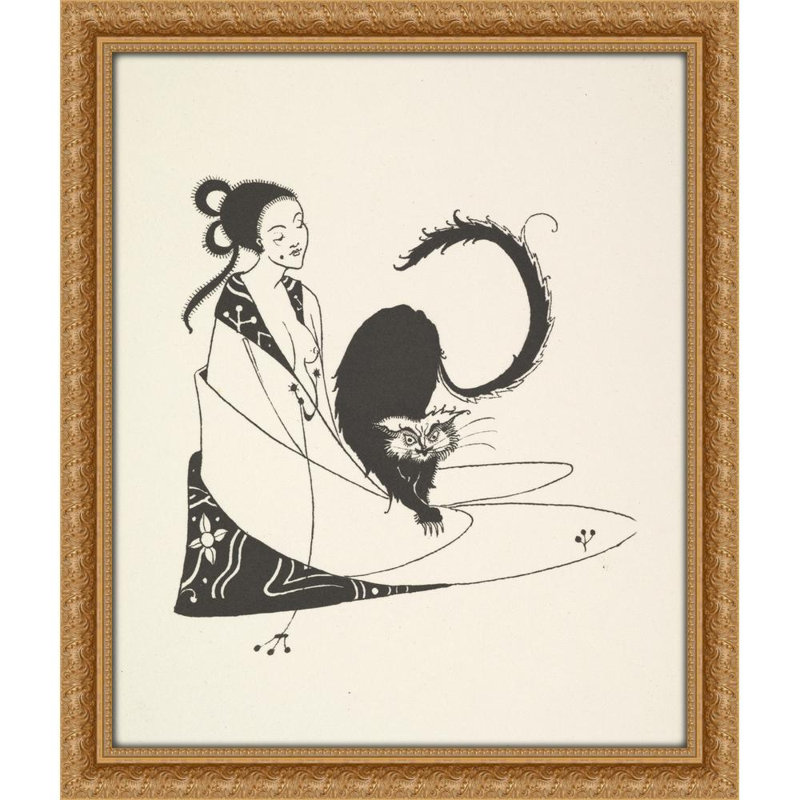 Grotesques par Aubrey Beardsley 4 (années 1910), H 31 po x l 26 po