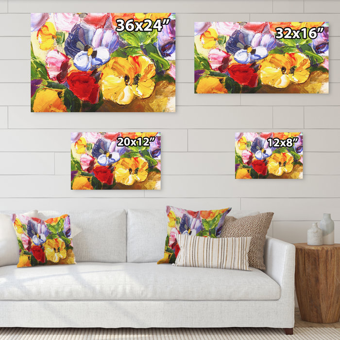 Winston Porter Sunlife Flowers II On Canvas Print | Wayfair