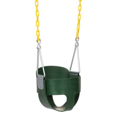 Metal/Plastic Bucket Swing with Chains