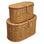 Boîtes de rangement modernes décoratives ovales en rotin tissé