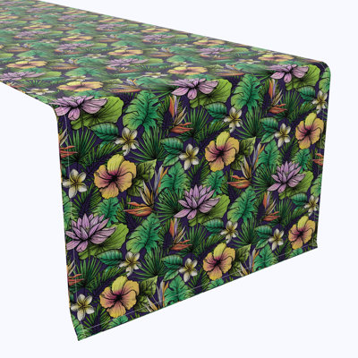 Table Runner, 100% Cotton, Floral 218