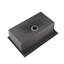 Évier de cuisine encastré en acier inoxydable 33 po x 22 po x 10 po gris foncé. Bol simple avec accessoires, potentiel de drainage rapide, gris construit, capacité, qualité de fabrication
