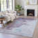 Machine Washable Indoor/Outdoor Xhevrie Lavender Rug