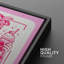 Rose, carte à jouer, art Pop Art figure, chambre d'enfant, impression sur toile encadrée-126031319-126031312